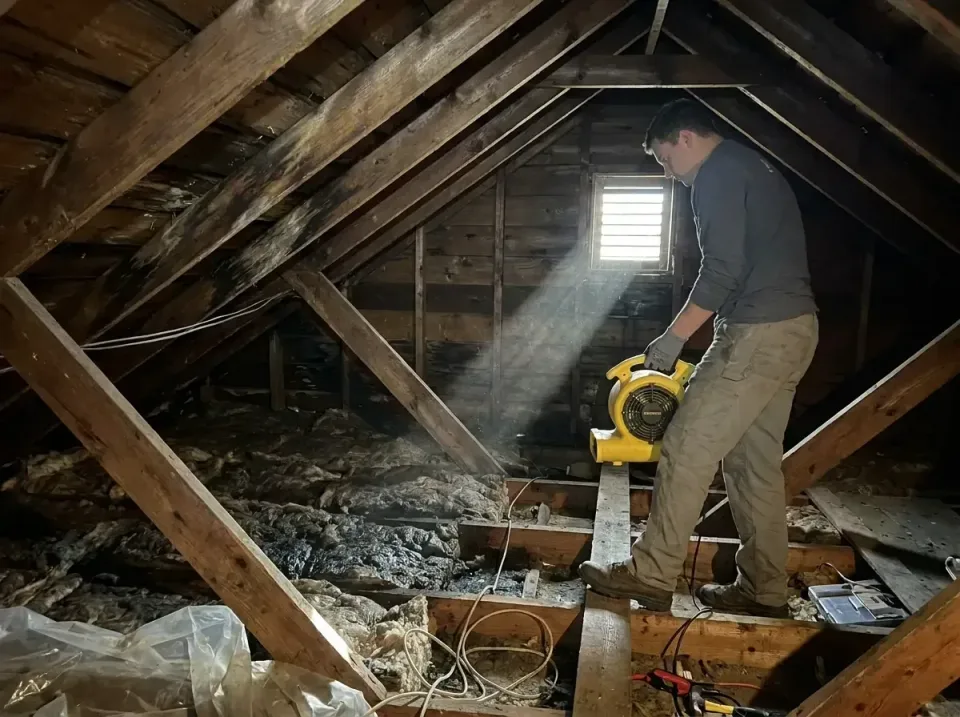 attic-water-damage-drying-proc-007 — frequently asked questions, Emergency Water Extraction & 24/7 Flood Response in Wharton…